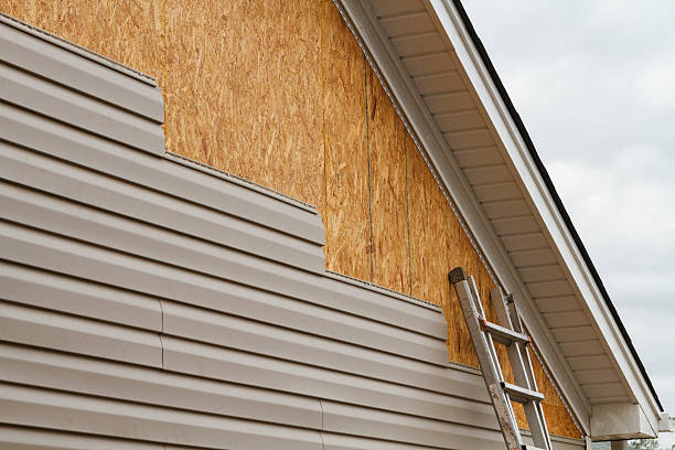 Professional Siding Contractor technician working in Brodnax, VA